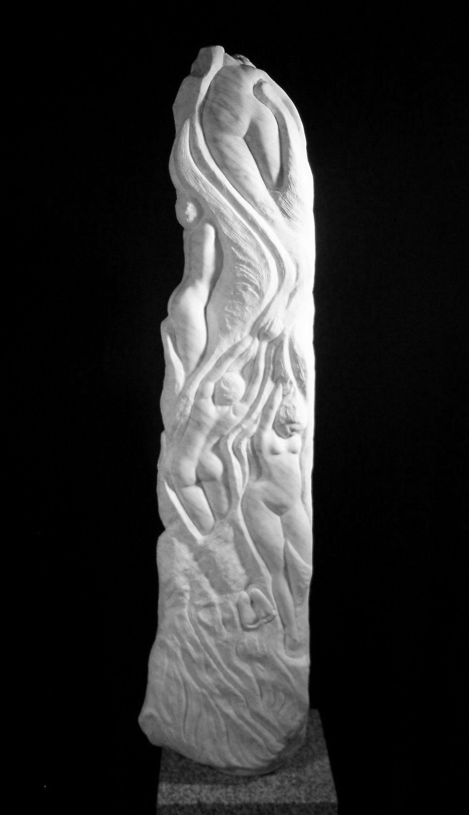 Lightness of Being - marble sculpture by Berendina de Ruiter